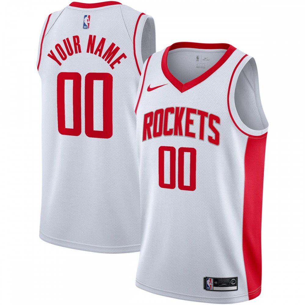 Houston Rockets 2020/21 Swingman Custom Jersey - Association Edition - White-Pro Kit Vault | Brand New 26/27 Sports Jerseys